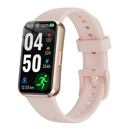 1.47" Fitness Tracker Smartwatch for Women Men with Multiple Sport Modes Step Counter Bluetooth Calls (Make/Answer) IP68 Waterproof, Fitness Tracker Compatible with Android/iOS, for Gifts, Pink