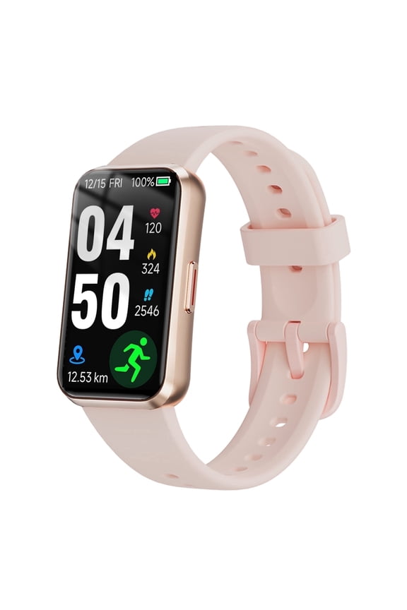 1.47" Fitness Tracker Smartwatch for Women Men with Multiple Sport Modes Step Counter Bluetooth Calls (Make/Answer) IP68 Waterproof, Fitness Tracker Compatible with Android/iOS, for Gifts, Pink
