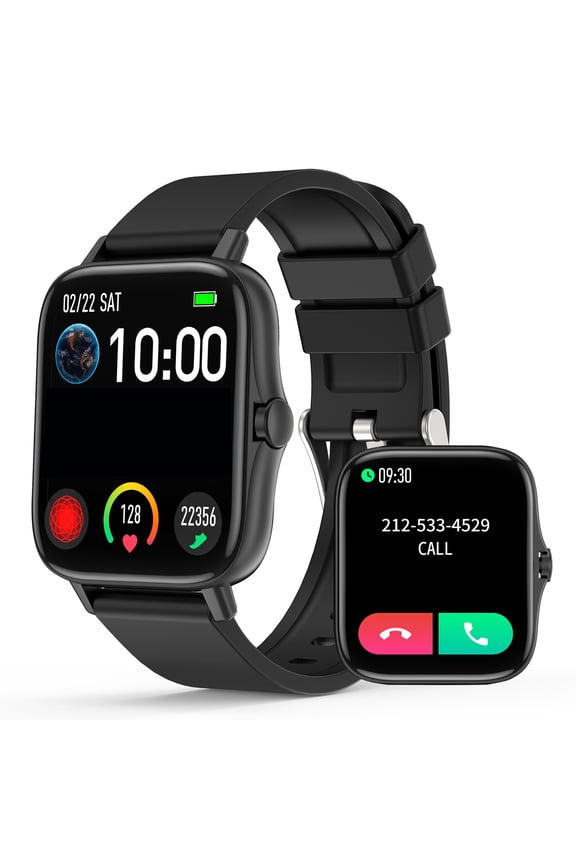 Smart Watches for Women Men, 1.7" HD Touch Screen Activity Fitness Tracker, IP67 Waterproof Smartwatch with Bluetooth Call/Answer for Android iOS