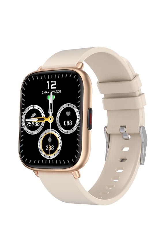 Smart Watches for Women Men HD Touch Screen Fitness watch with Heart Rate Sleep Monitor Pedometer Watch Multi Sports Mode for Android iOS-Beige
