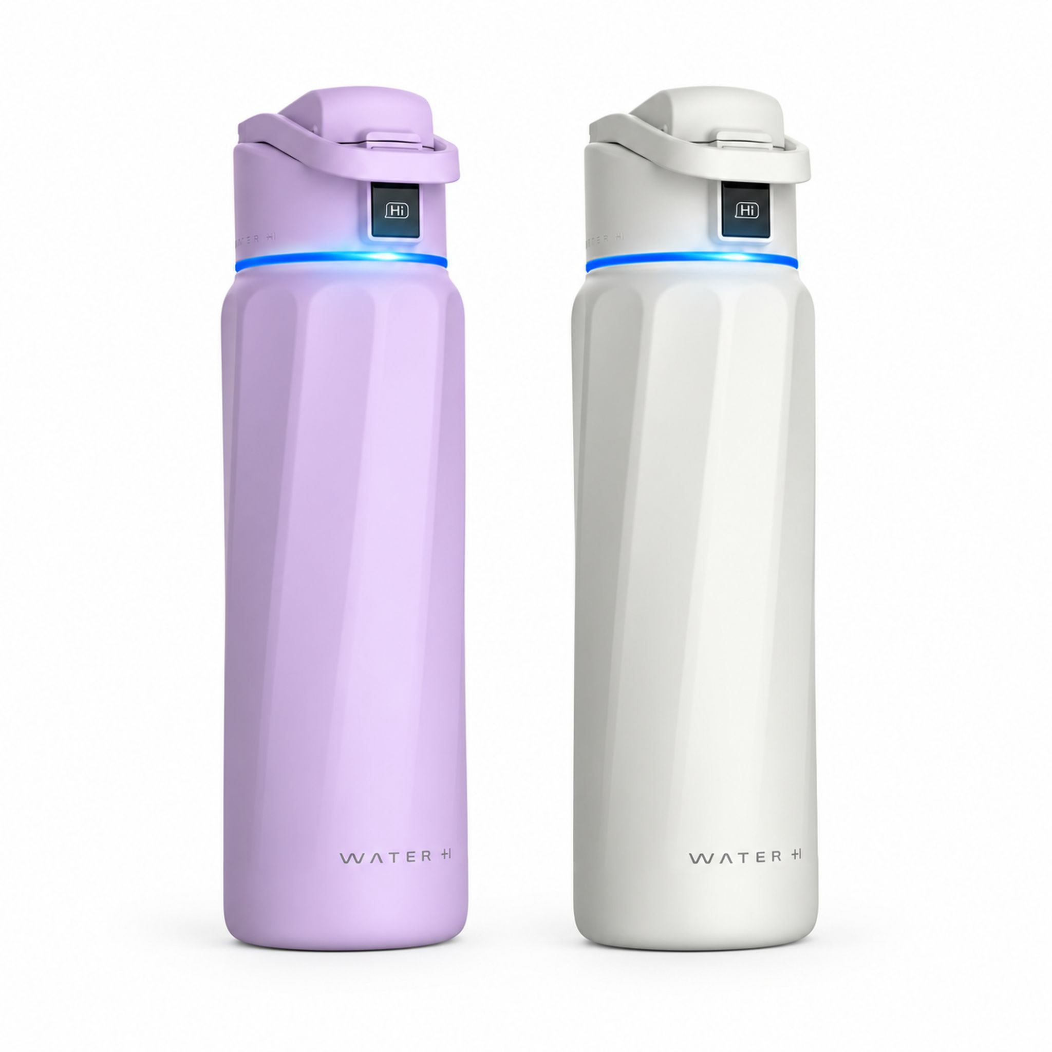 Smart Water Bottle Bundle, 32 oz Stainless Steel with Hydration ...