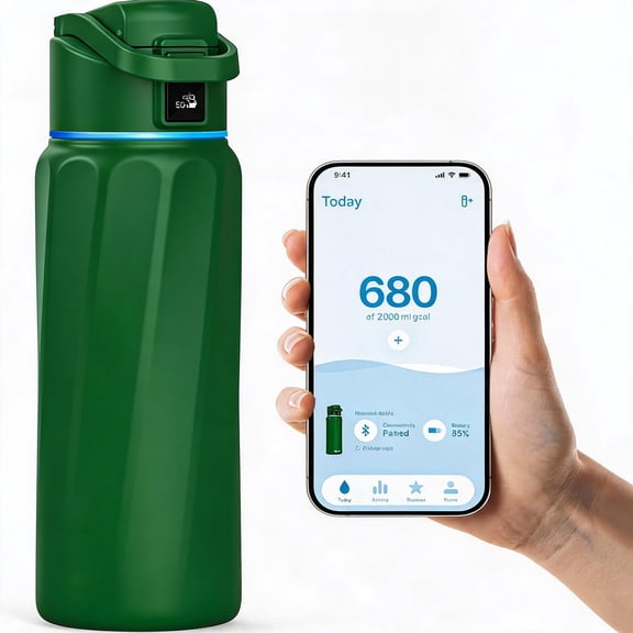 Smart Water Bottle with Hydration Reminder 32 Ounces