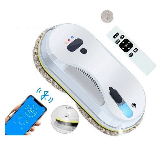 Smart Water Spray Window Cleaner Robot Vacuum Cleaner With App Control High Suction Anti-fall Glass Window Cleaning Machine ,Slim Compact Design