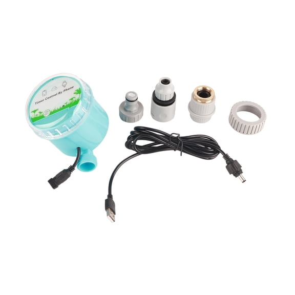 Smart Watering Control for Gardens, 2-in-1 Remote Management WiFi Bluetooth Dual-Mode Irrigation Timer
