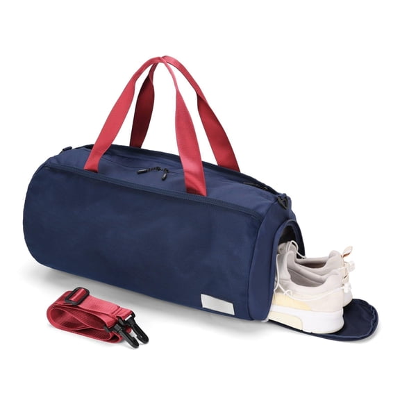 Be Smart Waterproof Mens Gym Bag With Shoe Compartment  Duffle Wet Pocket For Men Lightweight Large Sport Carry On Duffel Tpu Travel Sports Fitness & Workout(navyblue)