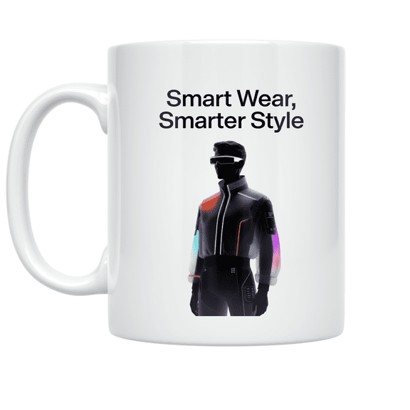 Smart Wear, Smarter Style - Tech-Savvy Fashion Enthusiast - 11 oz Ceramic Coffee Mug