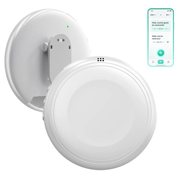 Smart Wearable Translator, 2026 New AI Wearable Translator English Spanish Voice Translation Device, Real-time AI Translation and LanguageLearning