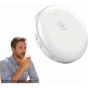 Smart Wearable Translator Portable AI Voice Device English Spanish Translation with Real-Time AI Language Learning for Travel Work White