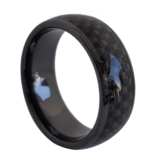 Smart Wedding Ring for Men and Women, Smart Wear Finger Digital Ring, Unique Design, Emergency Medical Alert ID, Comfort fit Mens and Women Ring-Integrated NFC Chip to Connect Android and Apple Phone