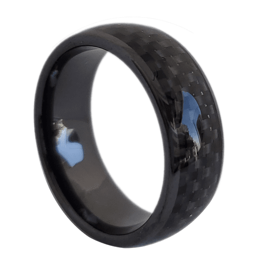 Smart Wedding Ring for Men and Women, Smart Wear Finger Digital Ring, Unique Design, Emergency Medical Alert ID, Comfort fit Mens and Women Ring-Integrated NFC Chip to Connect Android and Apple Phone