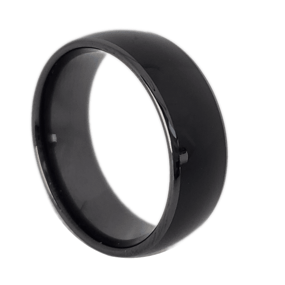 Smart Wedding Ring for Men and Women, Smart Wear Finger Digital Ring, Unique Design, Emergency Medical Alert ID, Comfort fit Mens and Women Ring-Integrated NFC Chip to Connect Android and Apple Phone