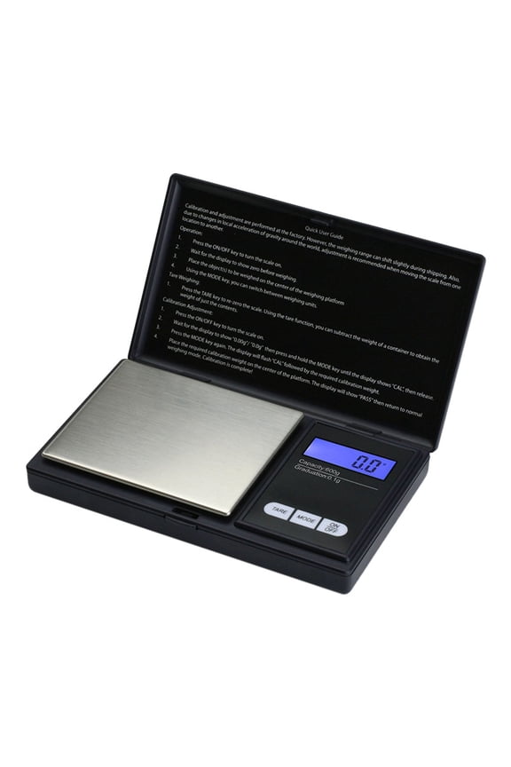 Smart Weigh Digital Pocket Gram Scale,500g x 0.01g Digital Gram Scale, Jewelry Scale, Food Scale, Kitchen Scale Black, NO Battery Included