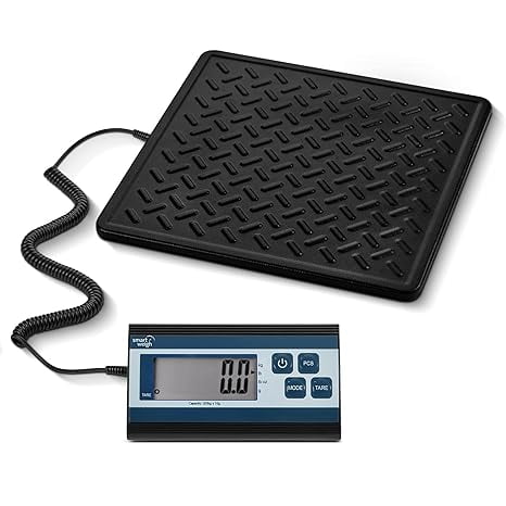 Smart Weigh Digital Shipping and Postal Scale - High Accuracy Alloy Steel Platform Heavy Duty Scale for Packages w/Tare Function Manual Auto Off Business Home Use