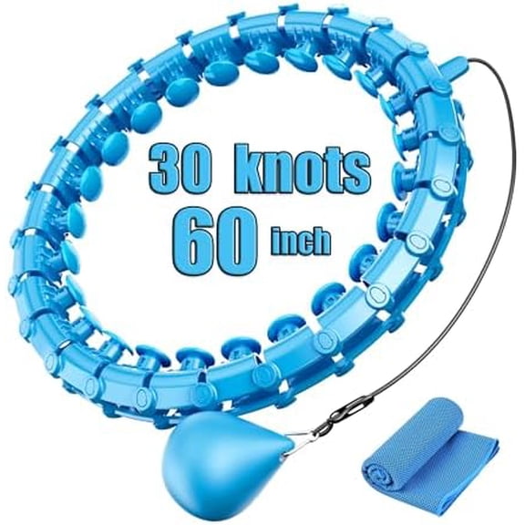 Smart Weighted Hoop for Adults Weight Loss,Infinity Fitness Hoop Plus Size for Women Smart Exercise Equipment$$Sport & Recreation Other