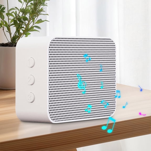Smart White Noise Sleep Machine With Music And Buddha Chants, Stress Relief And Fast Sleep Aid, Compact Portable Sound Device, Multiple Soothing Tracks, Bedside Or Travel Operation For Restful Nights