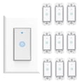 thumbnail image 1 of Smart Wi-Fi Light Switch, Single Pole Switch,Wireless Smartphone Remote Control Wall Light Switch, Compatible with Smart Life App Android IOS from Anywhere, Timing Function No Hub Required, 1 of 6