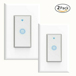 Nexete Smart Dual Light Switch,2 in 1 Single Pole Double Switch,Remote  Voice Control Smart Life App Work with Alexa Google Assistant,2.4GHz Wi-Fi  Neutral Wire Required,White(Dual Switch 2-Pack) - Yahoo Shopping