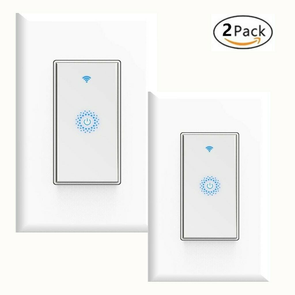 Smart Wi-Fi Light Switch, Single Pole Switch,Wireless Smartphone Remote ...