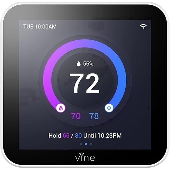 Smart Wi-Fi Thermostat for Home, Vine Full Touch Screen, TJ-560