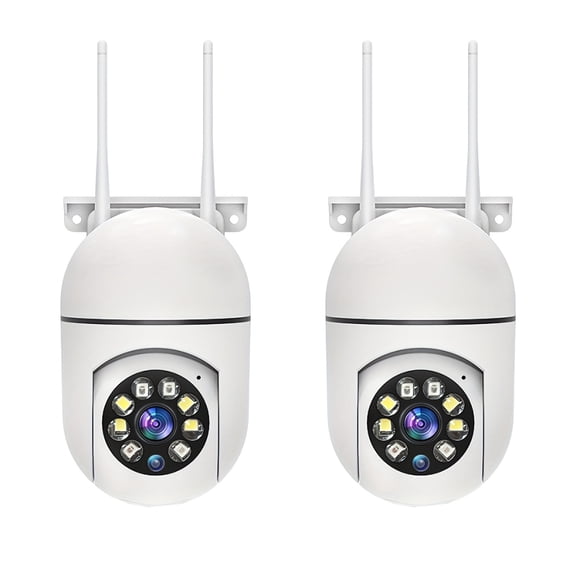 Smart WiFi 360° Security Camera: PTZ, Night Vision, Motion Alarm & 2-Way Audio for Home/Store