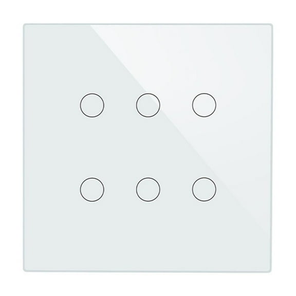 Smart WiFi 6 Gang Light Switch Smart Life 2/3 Way Muilti-Control Remote Control Works ,Easy to Installation