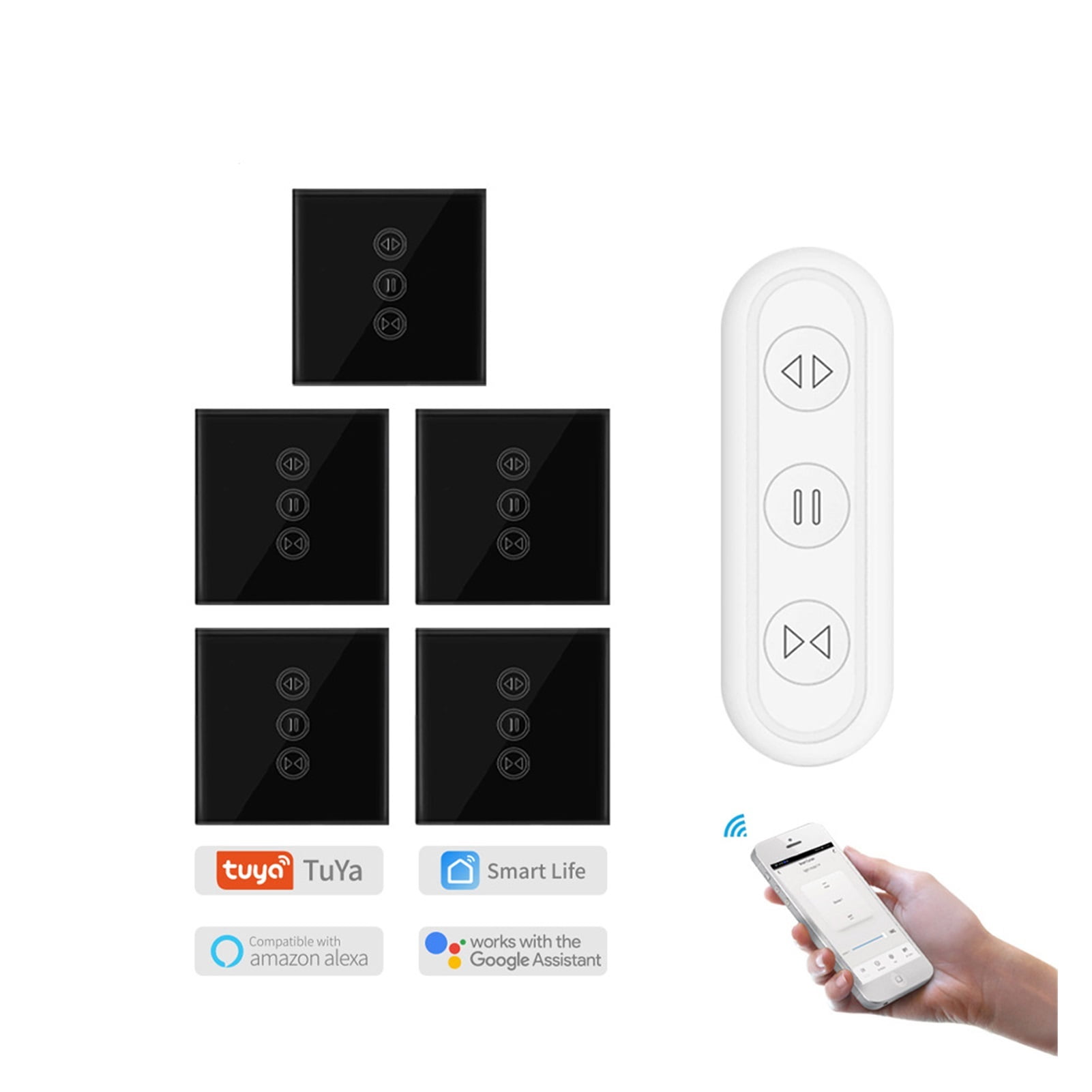 Smart WiFi Curtain Motor Switch With Remote For Electric Blinds Window