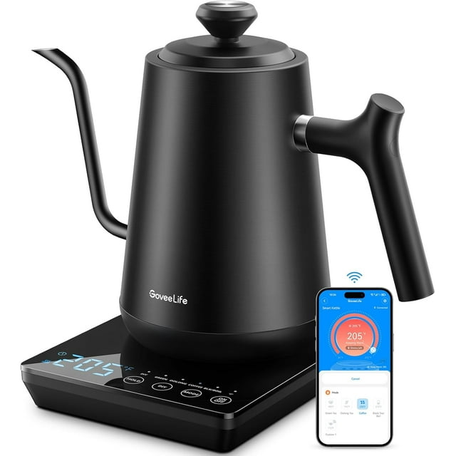 Smart WiFi Electric Kettle with LED Display, Variable Temperature