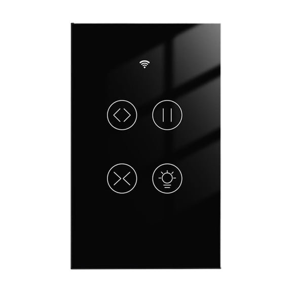 Smart WiFi RF Glass Panel Curtain Light Touch Switch Smart Remote Control ,Easy to Installation