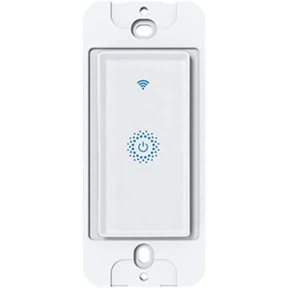 Smart WiFi Switch - Wireless Smartphone Controlled Wall Light Switch, Compatible with Alexa, Google Home, IFTTT, Android & iOS - No Hub Required (1-Pack)