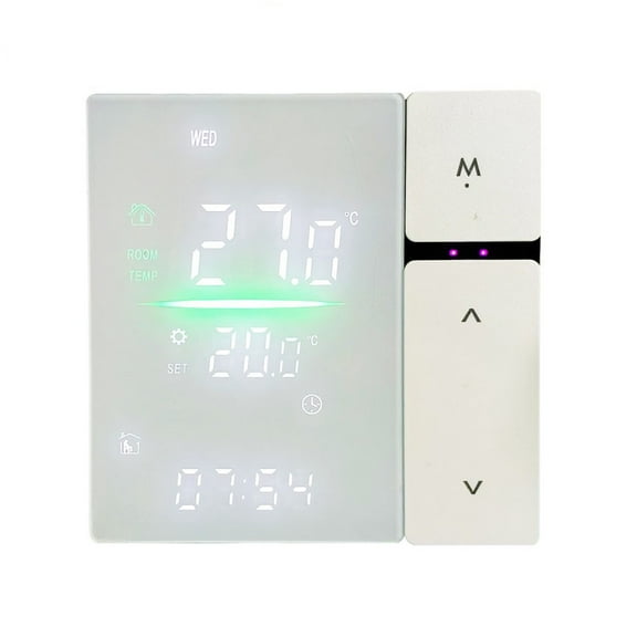 Smart WiFi Thermostat For Tuya App Voice Control for Alexa LCD Display Electric Floor Heating Water Gas Boiler Non Programmable Temperature Controller Safety Function (3A)