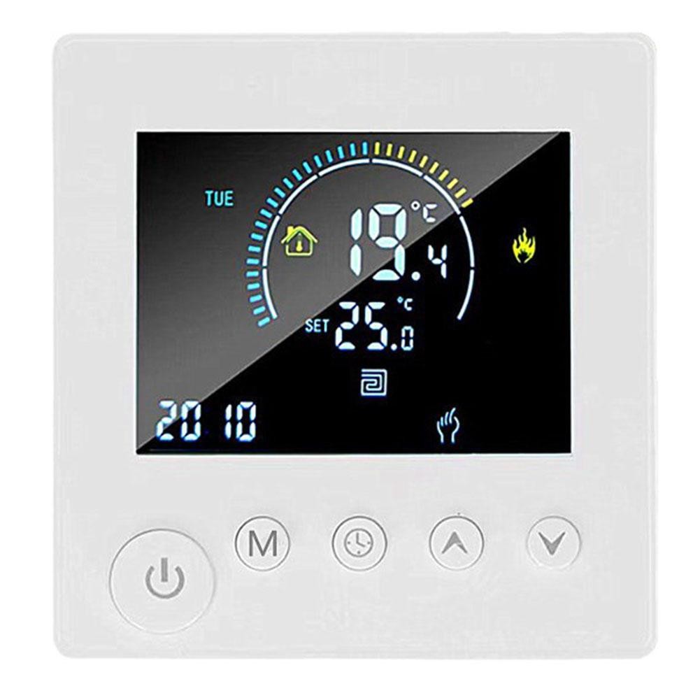 Smart WiFi Thermostat with App Control, Energy-Saving, Button Control, Safety, 16A, Adjustable Temperature for Home Heating