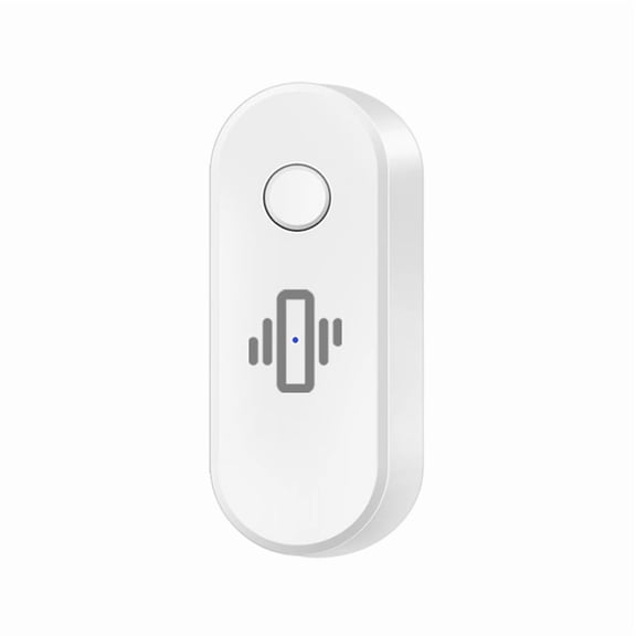 Smart WiFi Vibration Sensor Alarm Wireless Vibration Detector Alert Real-Time Activity & Shock Detection White