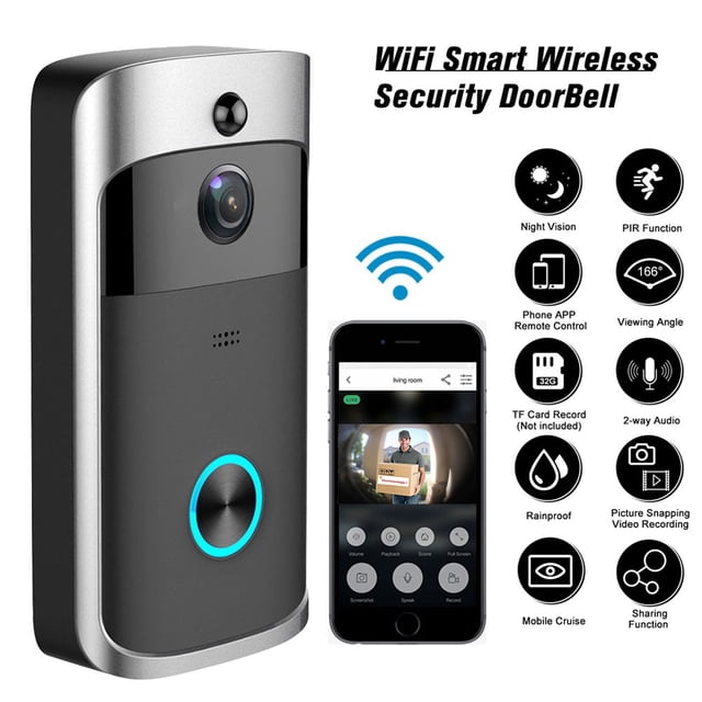 Smart WiFi Video Doorbell Camera Visual Motion Detection Night