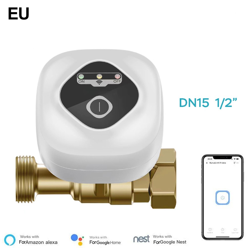 Smart WiFi Water Vavle Gas Shutoff APP Control Timing Modes EU Water