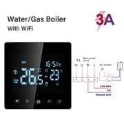 Smart Wifi Thermostat Electric Floor Heating Water/Gas Boiler LCD Digital Touch Temperature Control Wireless ,Easy to Operate