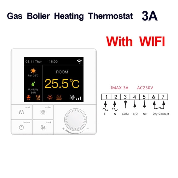 Smart Wifi Thermostat Water Temperature Controller Electric Floor Gas Boiler Compatible With Tuya APP ,Easy to Operate