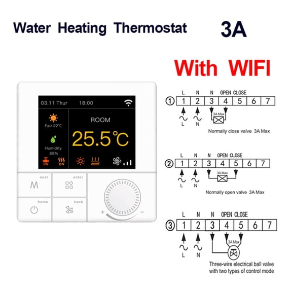 Smart Wifi Thermostat Water Temperature Controller Electric Floor Gas Boiler Compatible With Tuya APP ,Easy to Operate
