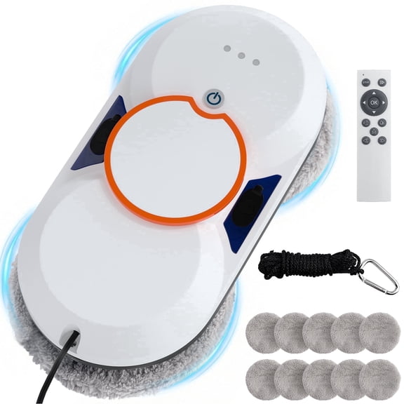 Smart Window Cleaning Robot with 5600Pa Suction Power,Double Automatic Water Spray, for High Windows,Tiles,Glass Doors (Indoor & Outdoor)