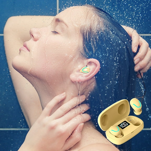 Smart Wireless Bluetooth Headphones Waterproof and Sweatproof Macaron Color In-ear Touchs Digital Headphones Holiday Saving Gifts