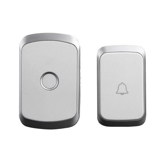 Smart Wireless Doorbell Waterproof Remote Door Bell Kit with Plug in Receiver and Push Button Transmitter for Home Office Villa Apartments Elderly Pager