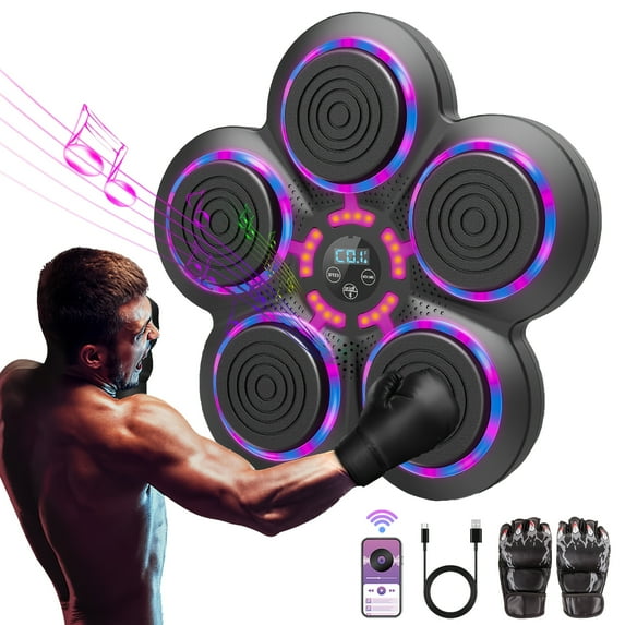 Smart Wireless Music Boxing Machine, Wall Mounted Boxing Training Punching Equipment