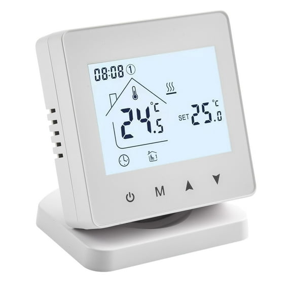 Smart Wireless Programmable Thermostat For Water Or Floor Heating With Weekly Scheduling, Remote Control Via For Tuya Or Smart/Life App, Wall-Mounted Design(With WIFI)