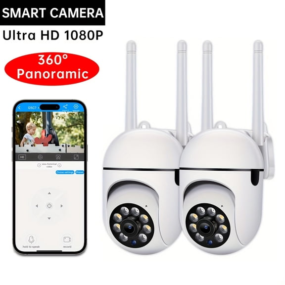 Smart Wireless Security Camera, 1080P FHD, 2. 4G WiFi, USB Power Supply, with Motion Detection, Night Vision, Remote Monitoring, Two-way Audio, for Elderly and Children Protection
