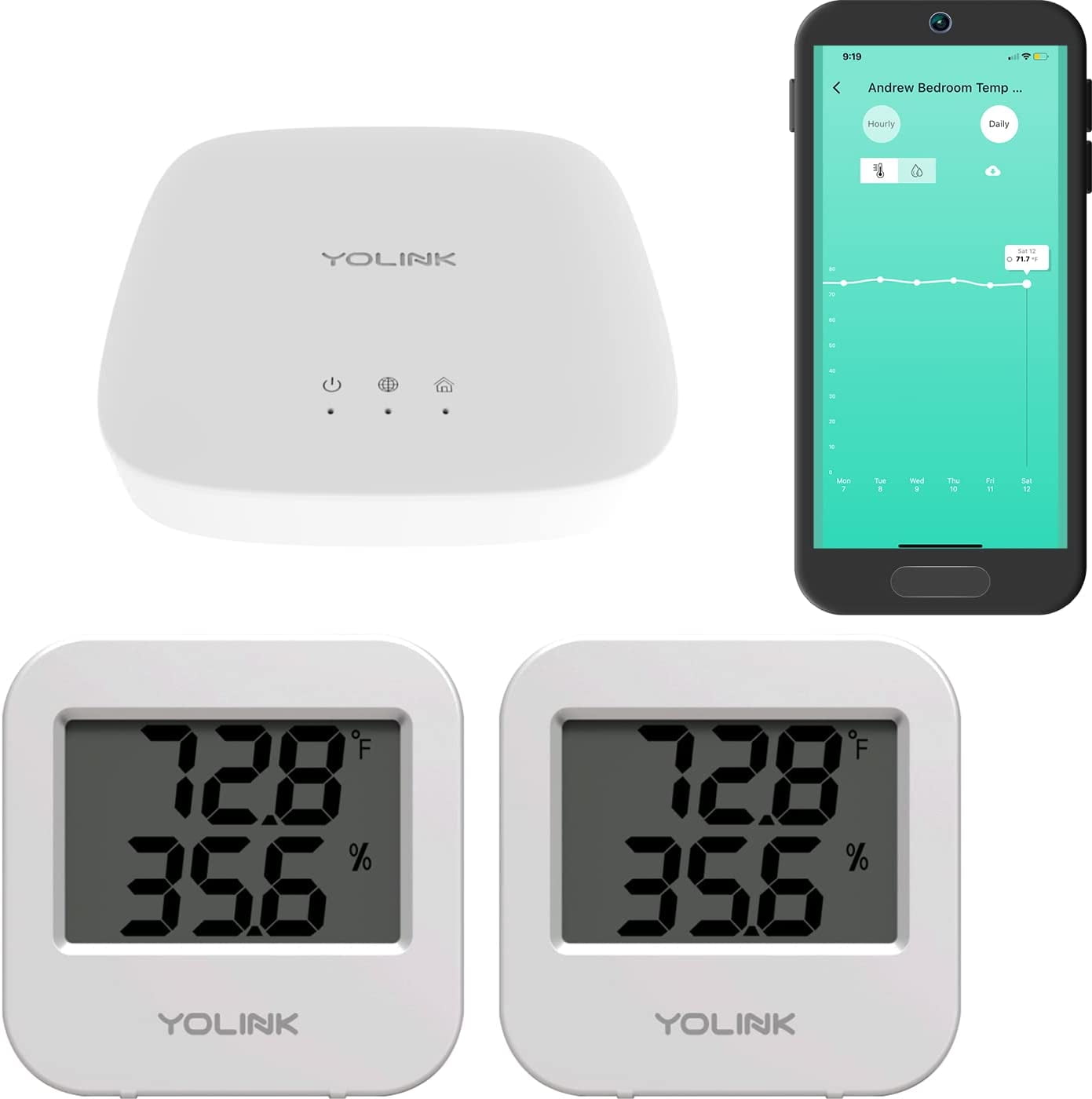 R7 Smart Home Temperature & Humidity Sensor - FASTCABLING