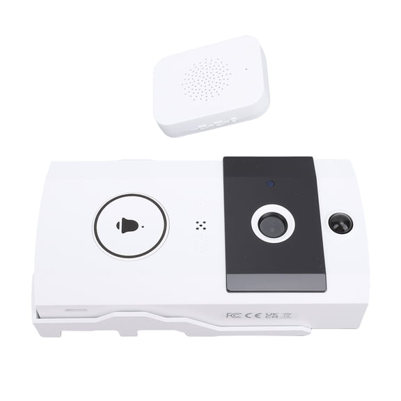 Smart Wireless Video Doorbell Camera with HD Night Vision and 2 Way Audio WiFi Door Bell Security Monitor with Chime Receiver for Home Office Security 14.0x8.0x6.0 inches