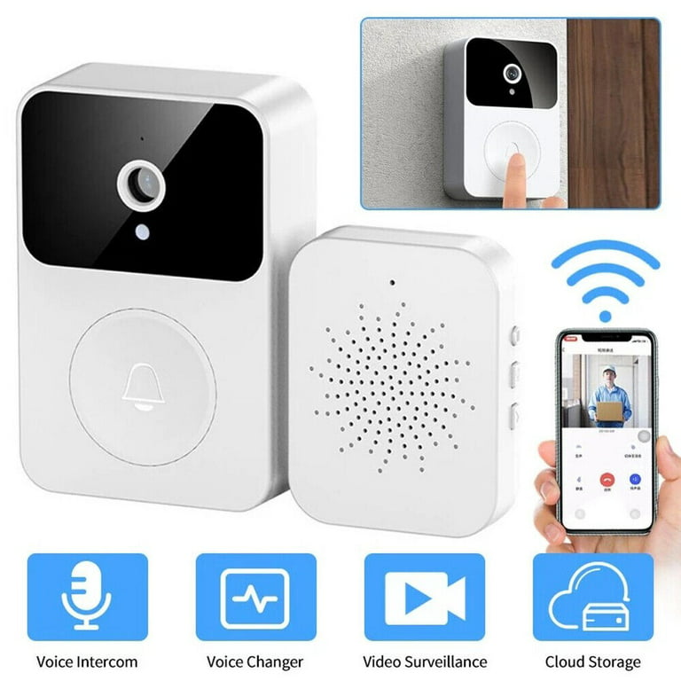 Smart Wireless WiFi Video Doorbell Phone Camera Door Bell Ring Intercom  Security 