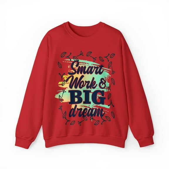 Smart Work Big Dream Custom Unisex Heavy Blend™ Crewneck Sweatshirt