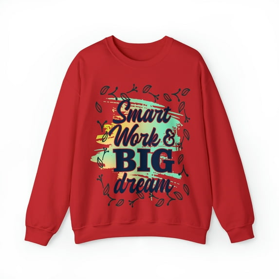 Smart Work Big Dream Custom Unisex Heavy Blend™ Crewneck Sweatshirt