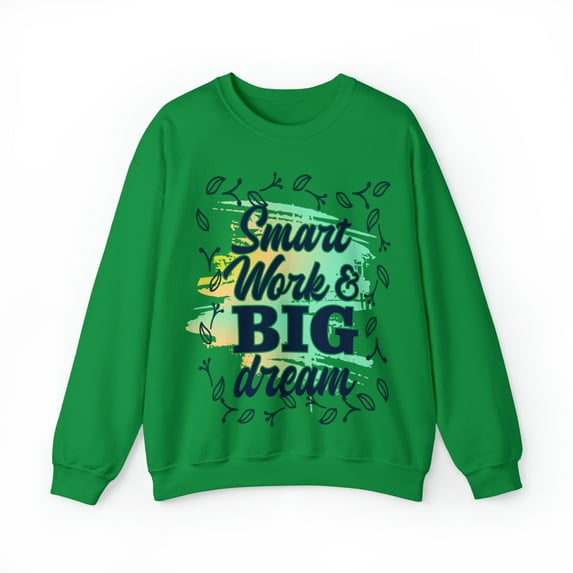 Smart Work Big Dream Custom Unisex Heavy Blend™ Crewneck Sweatshirt