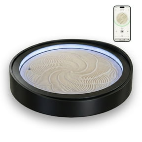 Smart Zen Garden, Automatic Sand Drawing Machine for Meditation, 20'' Zen Sand Table with LED Ambient Light, Quiet Motor, DIY Sand Art Patterns, Relaxation Desk Decor for Home Office Yoga